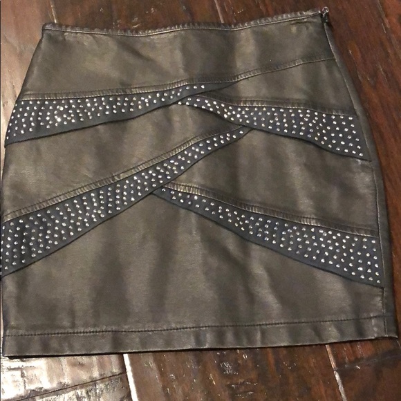 elisa b Other - New skirt faux leather and crystal by Elisa b elisa b Other - New skirt faux leather and crystal by Elisa b